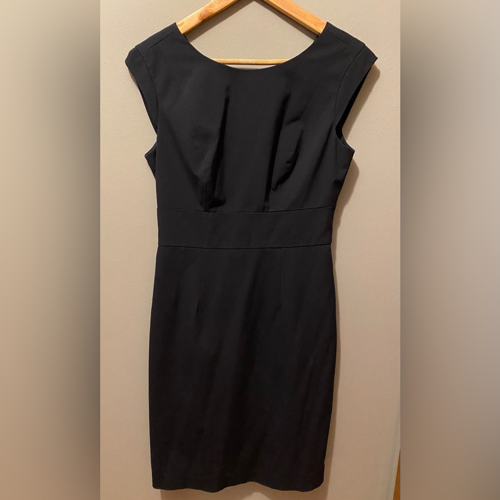 Dark Blue Sheath Dress (Size 4)